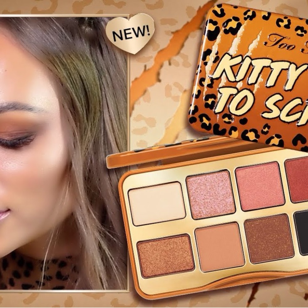 Too faced Kitty Likes To Scratch Eye Shadow Palette/NWB